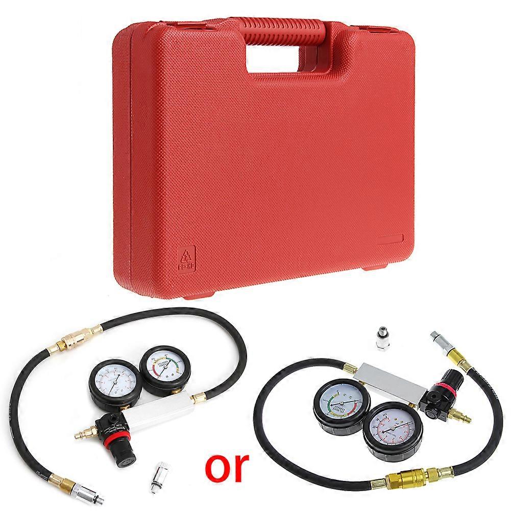 Auto Cylinder Engine Leak Leakdown Tester Compression Gauge Diagnostic Detector  Black