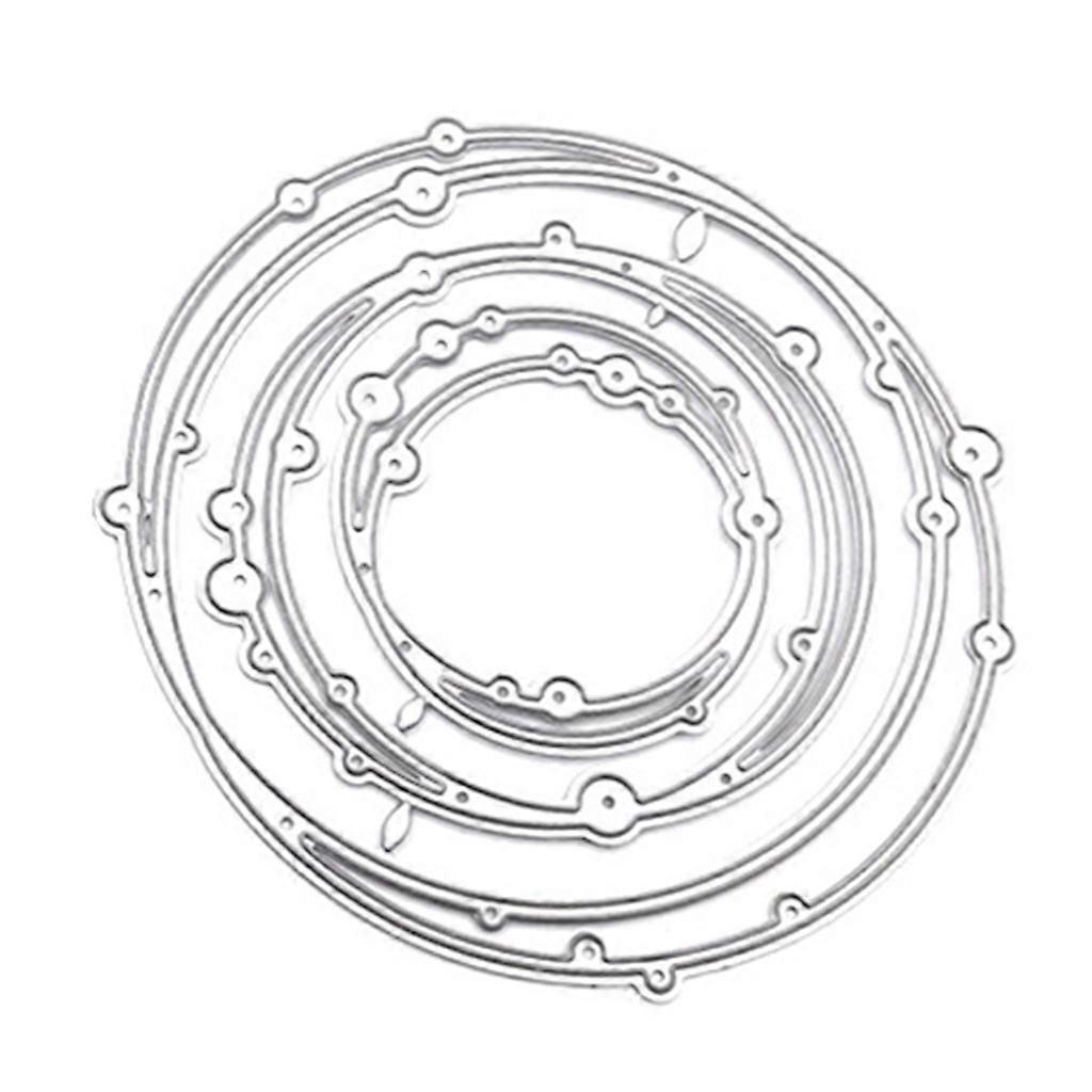 Circle Cutting Dies Template Decorative Geometric Circle Embossing Tools for Cards Making Scrapbooking Journals DIY