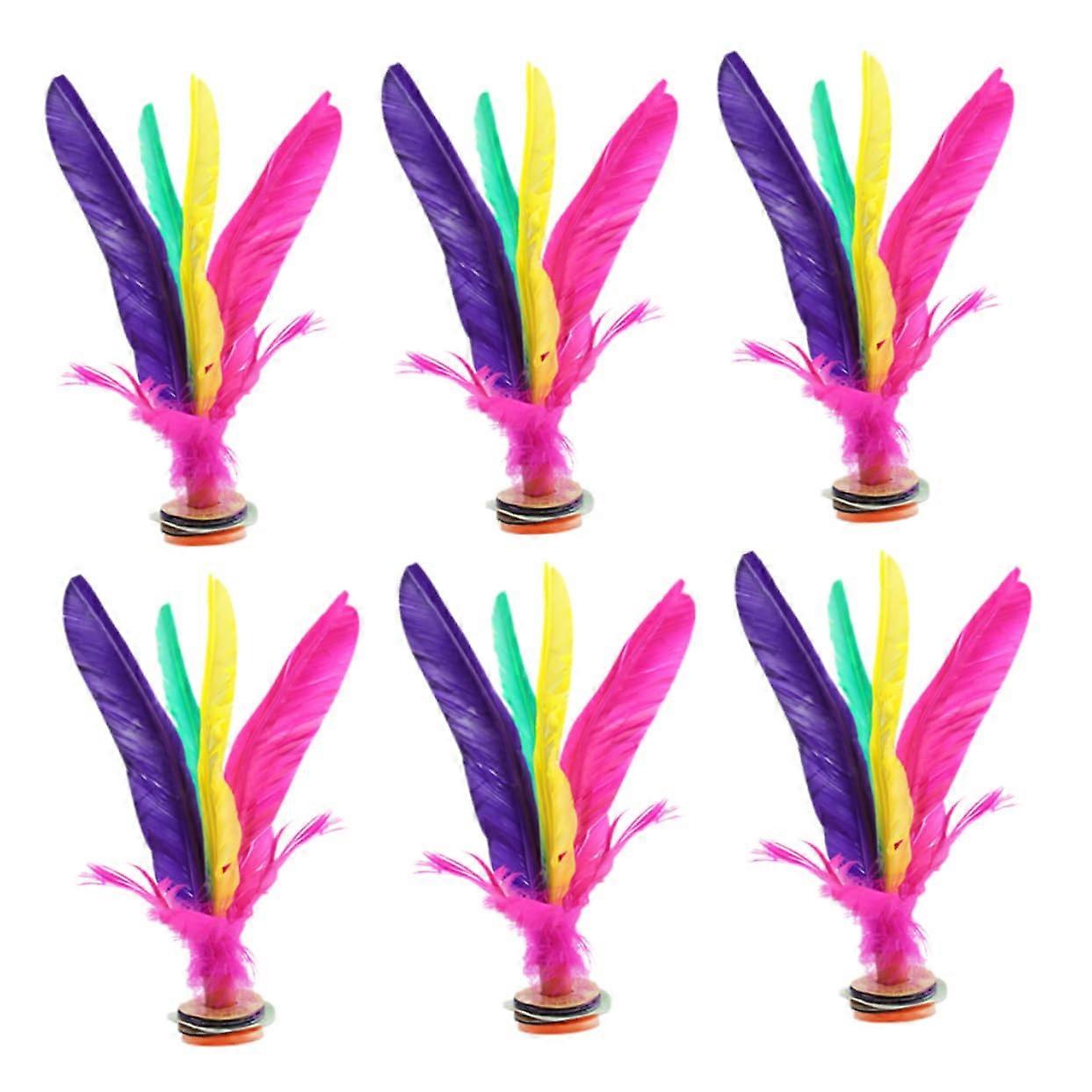 High-Performance Colorful Chinese Badminton Shuttlecocks for Kids and Adults, Lightweight, Durable, Random Colors