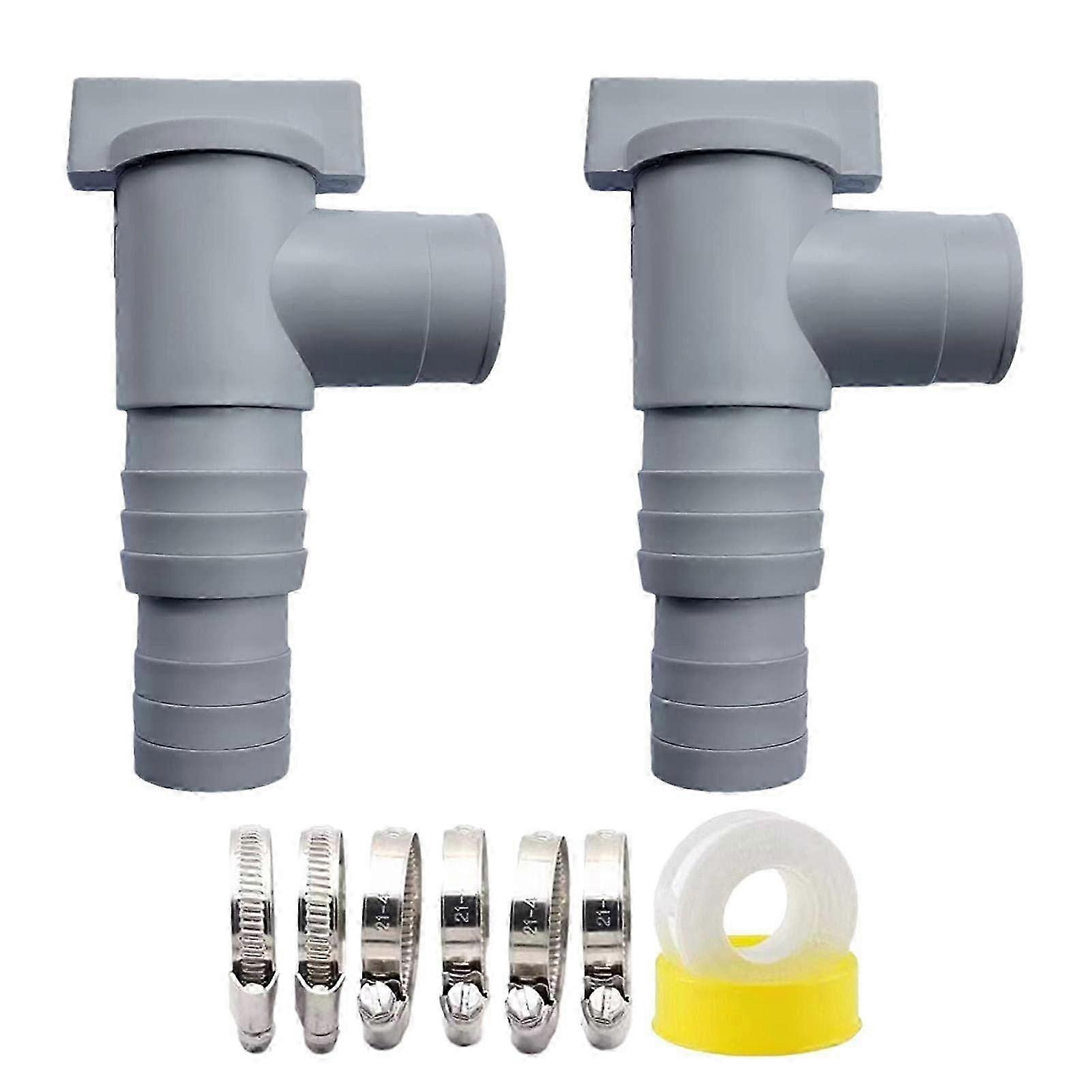 Shut-off Valve for Swimming Pools with 32mm Hose Connection Swimming Pool Shut-off Valve Piston Valve Swimming Pool
