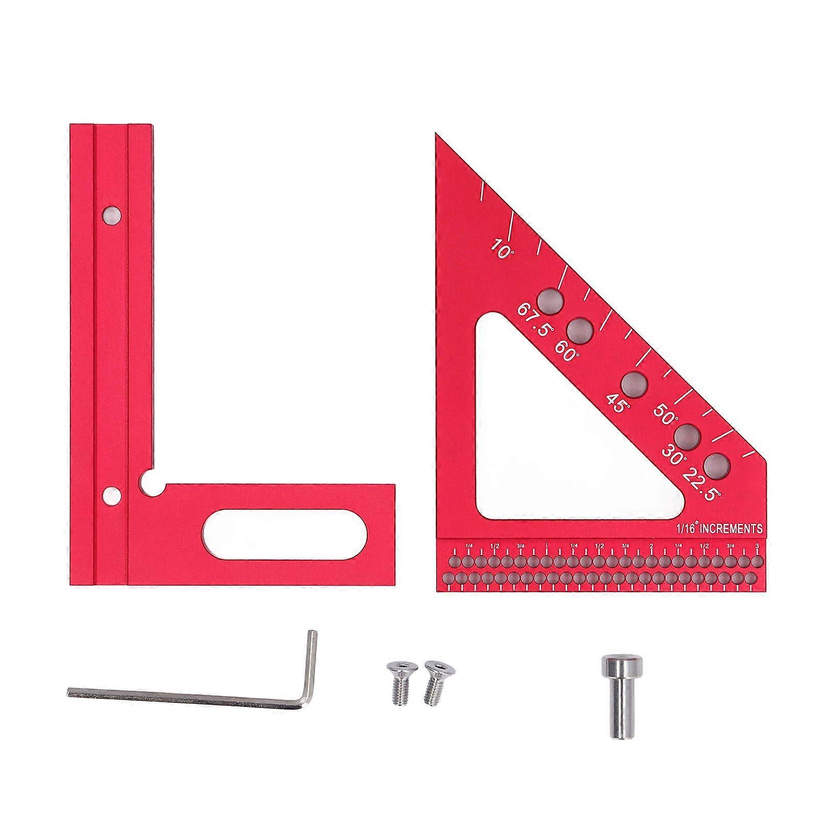 High quality  Woodworking square 3D multi-angle measuring ruler hole position