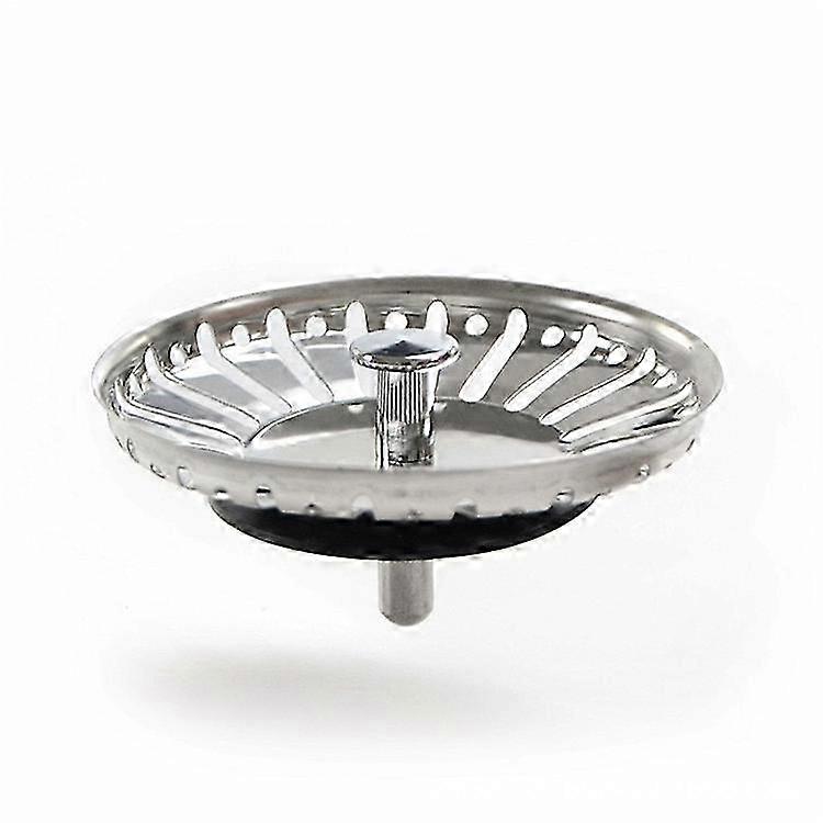 Kitchen sink strainer, stainless steel sink strainer plug replacement dual function basket straine p