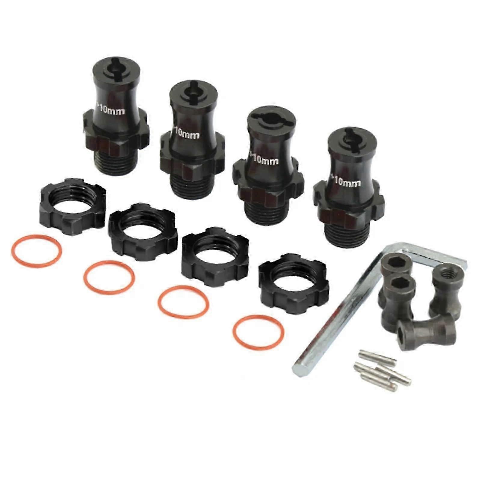 2025 RC Car Upgrade Parts for Traxxas 1/10 for Slash for Rustler for Stampede 2WD 4X4 RC Car Metal Extended 17Mm Splined Wheel Hex Hub Adapter Parts(B