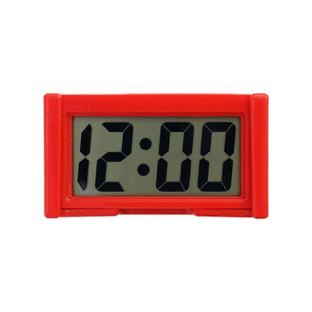 Red (B) $ Large screen home digital display car clock paste electronic mini car electronic clock car supplies simple type