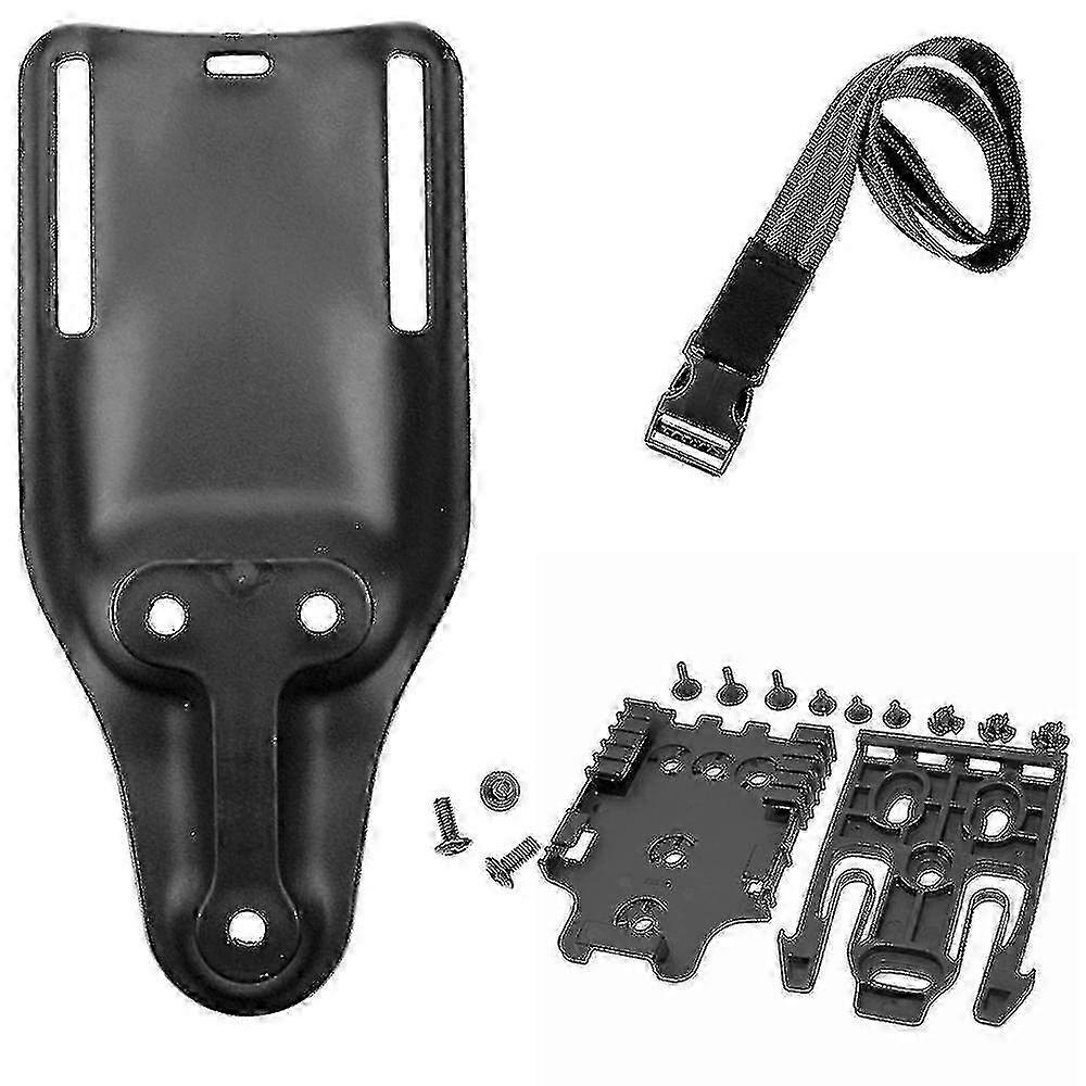 Tactical Gun Holster QLS Quick Lock System Kit Universal Hunting Belt Paddle Drop Leg Strap BK Long Set