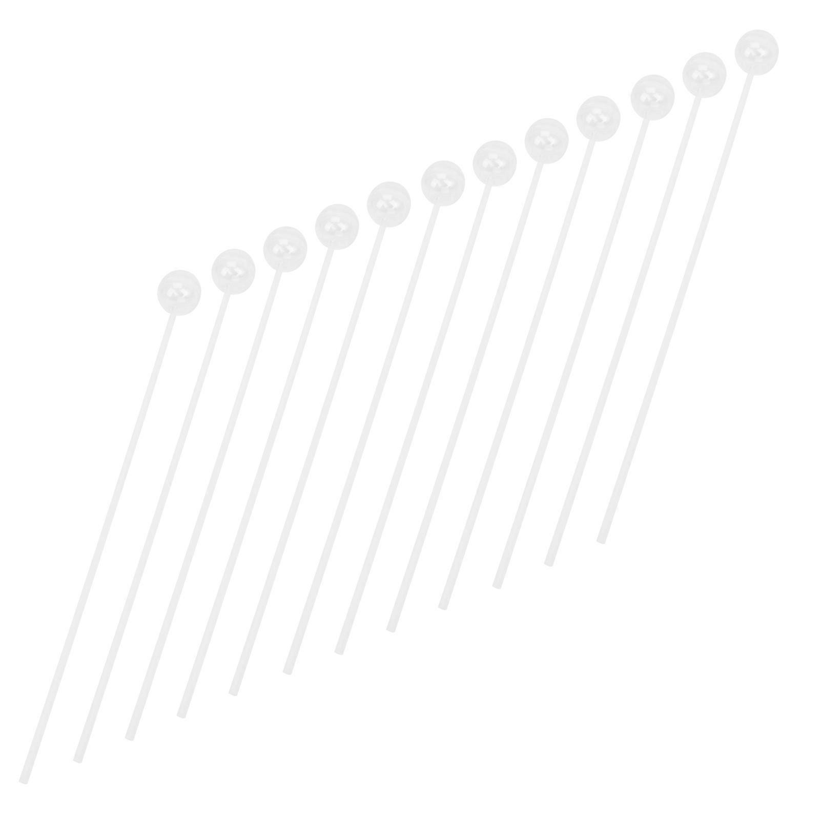 Transparent Chocolate Ball Bases with Straws – 100 Sets for DIY Chocolate Bouquets, Candy Arrangements, Party Decorations, and Gift Packaging –