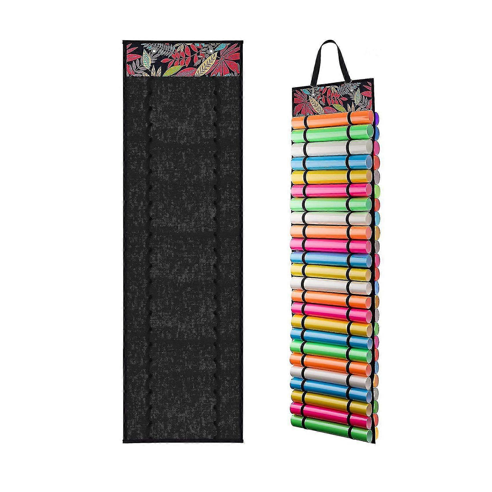 48-Compartment Double-Sided Wall/Door Hanging Storage for Artwork & Crafts