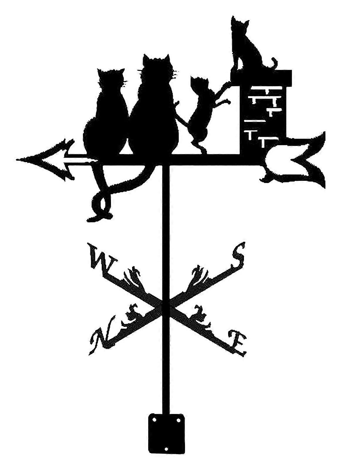 weather vane stainless steel durable wind direction indicator with bracket