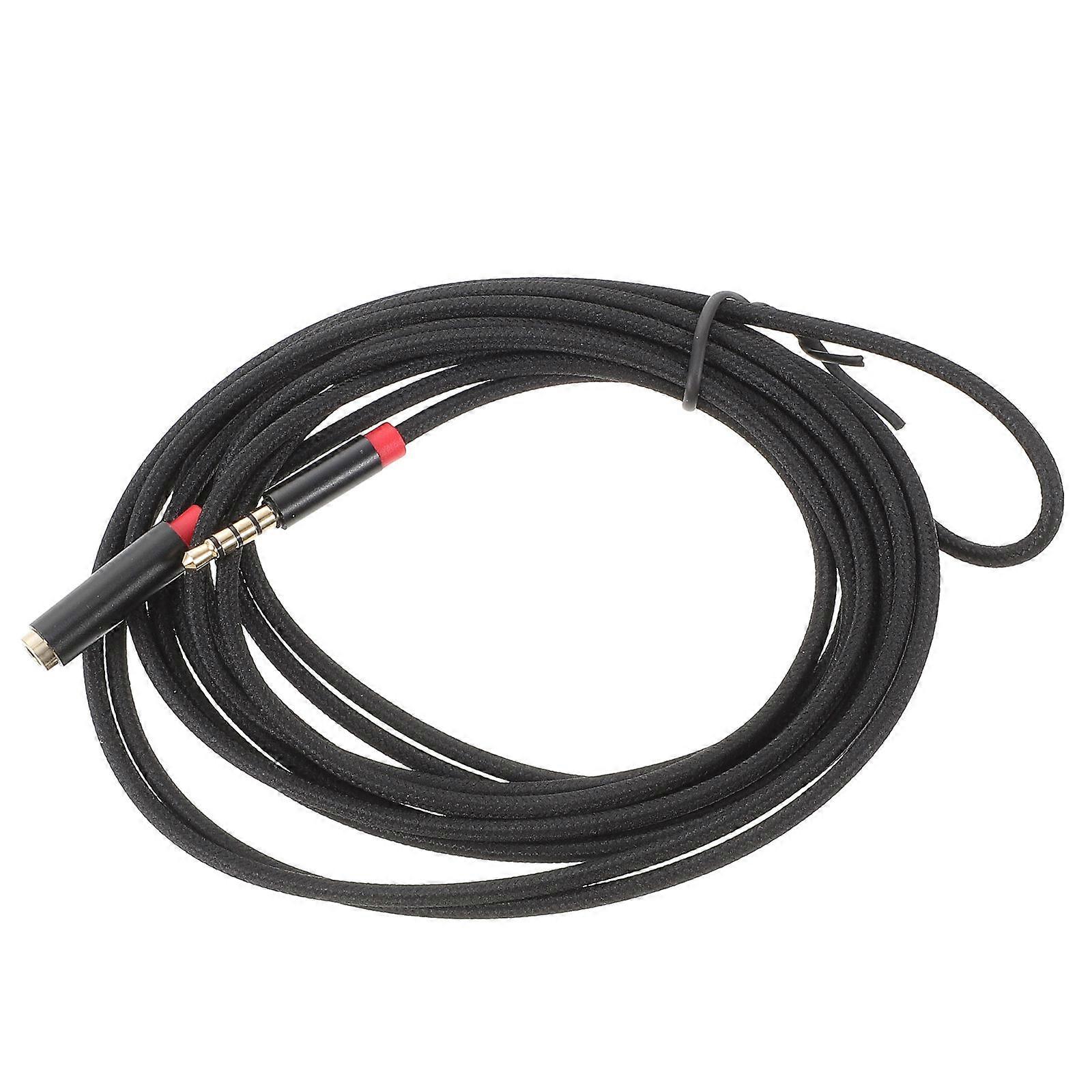 ヘッドフォン用オーディオ延長ケーブルオス-メスステレオ補助コード – 耐久性のある編組デザイン、マイクやデバイスと互換性があります