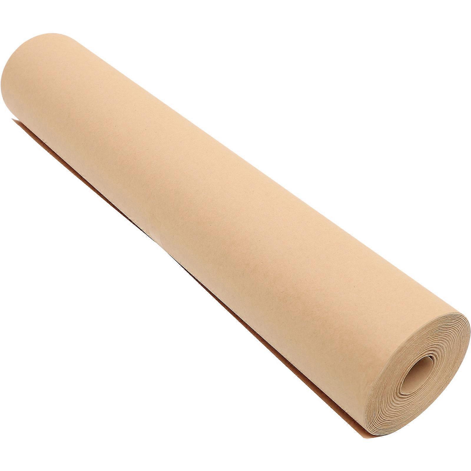 Kraft Packaging Paper Roll present Wrapping Handcraft Projects Light Brown 5000X44cm 1Set