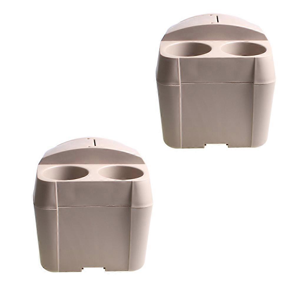 Garbage Bin Automotive Travel Rectangular Car Organizer Bin with Cup Holder 1Pack