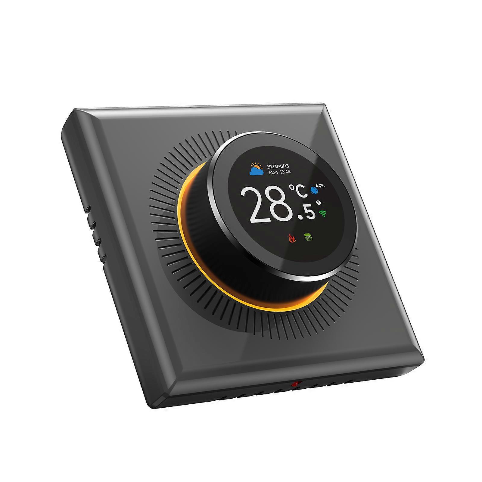 TUYA Smart Thermostat for Home 1.32'' Screen WIFI Temperature Controller with 7 Ambient Lights for Water/Electric Floor/Gas Water Boiler Heating