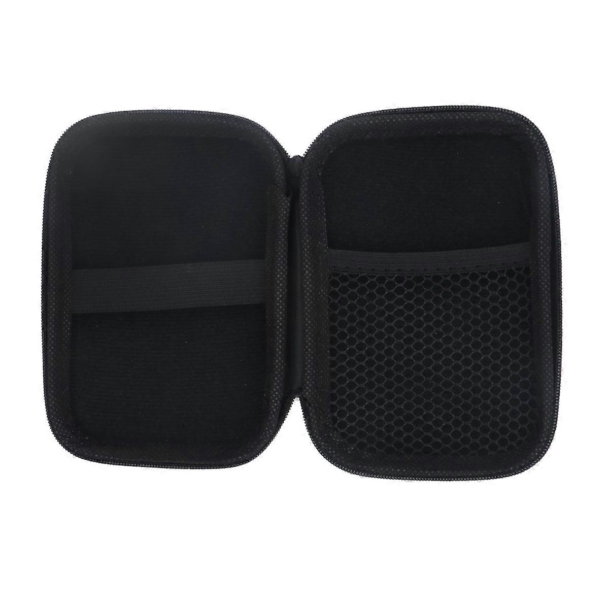 Eva Headset Storage Case Box Pouch Durable Zipper Bag Container for Mini Camera Hard Disk Data Cable Travel Outdoor Use 2Pcs Silver