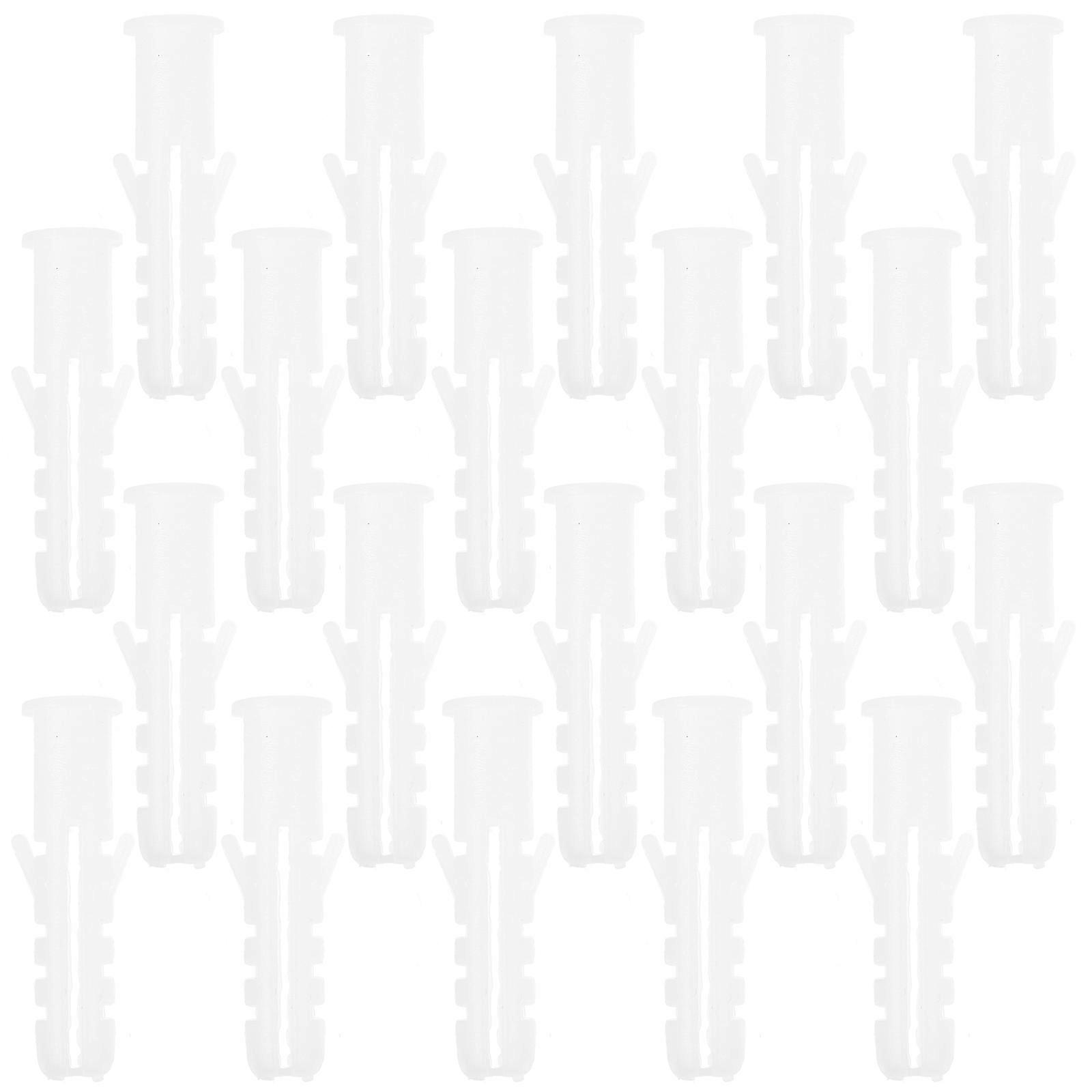 Expansion Plugs Wall Anchors 100pcs Set – High Elasticity Corrosion Resistant for TV Shelves Fixtures Mounting