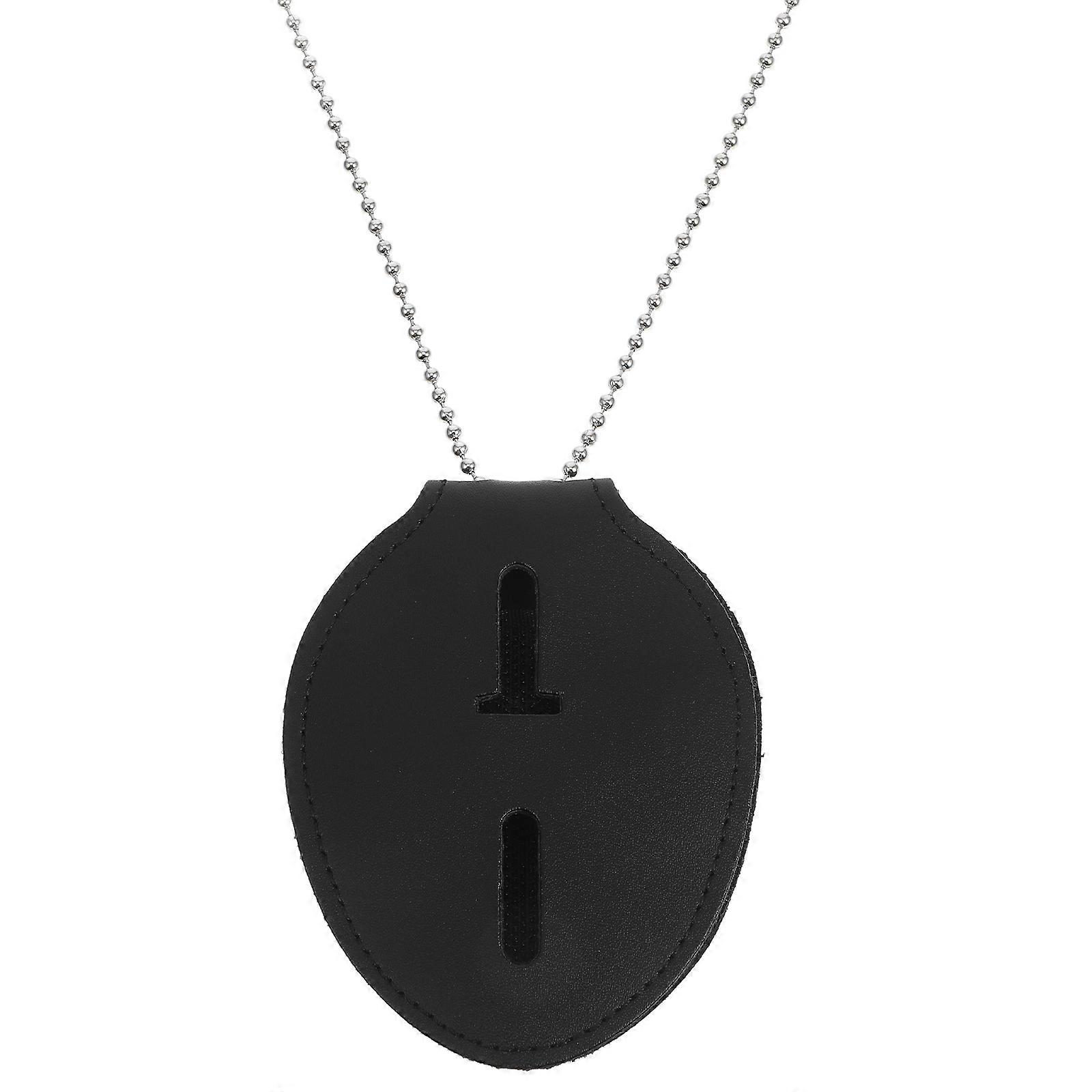 PU Badge Holder with Clip & Protective Sleeve for ID Cards – Versatile Accessory for Staff, Students & Professionals – Office & Outdoor Use