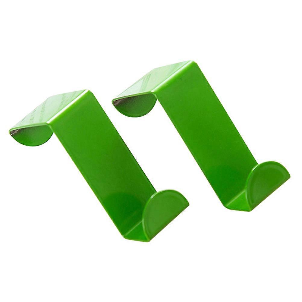 Green Over The Door Hook Single for Clothes Hanging Pair