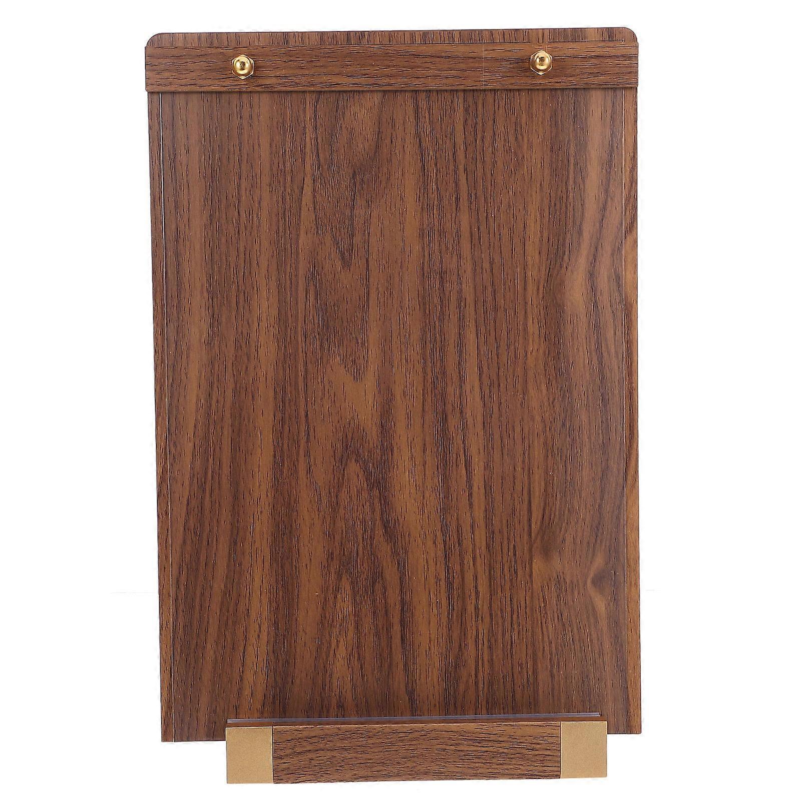 Elegant Wooden Certificate Display Stand for Desk Vertical Document Holder for Business Licenses, Authorizations, and Certificates