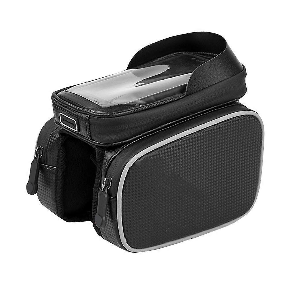 Bike Front Frame Bag Shockproof Rectangular Design for Outdoor Activities 1Pcs