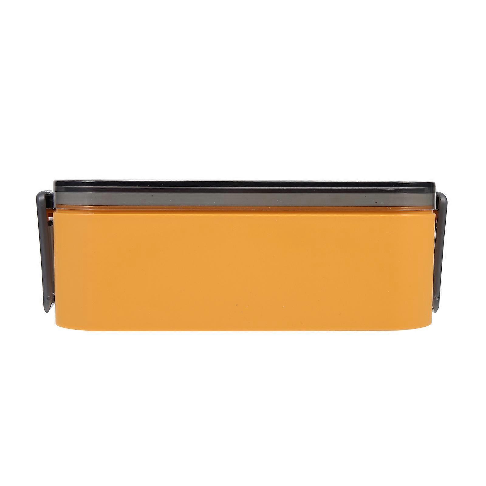 Simple Lunch Box Plastic Food Box Rectangle Lunch Boxes Office Workers Portable 20.00x12.00x6.00cm on Induction Cooker 1Set