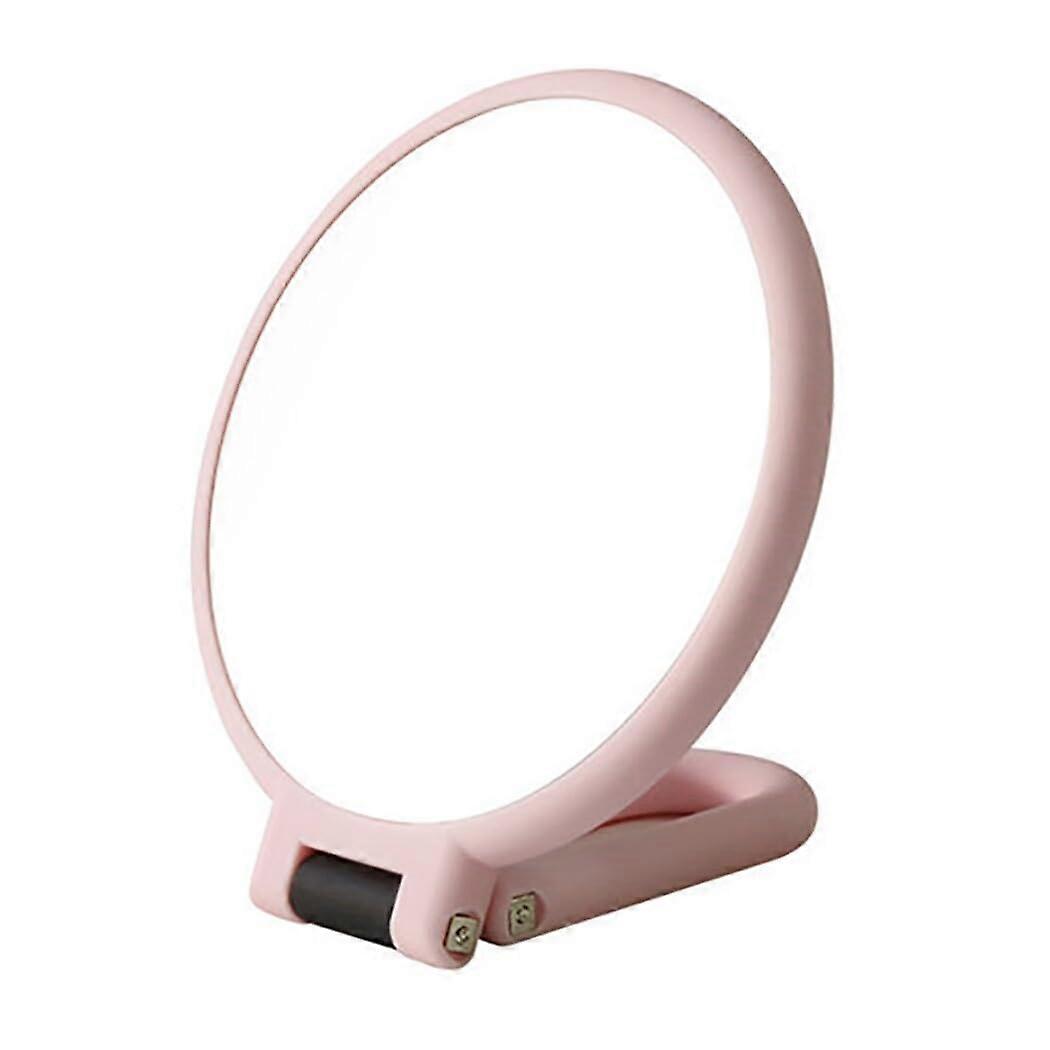 Universal table and hand mirror, lightweight, doublesided, portable desk mirror, standard size, ABS plastic, no gemstone