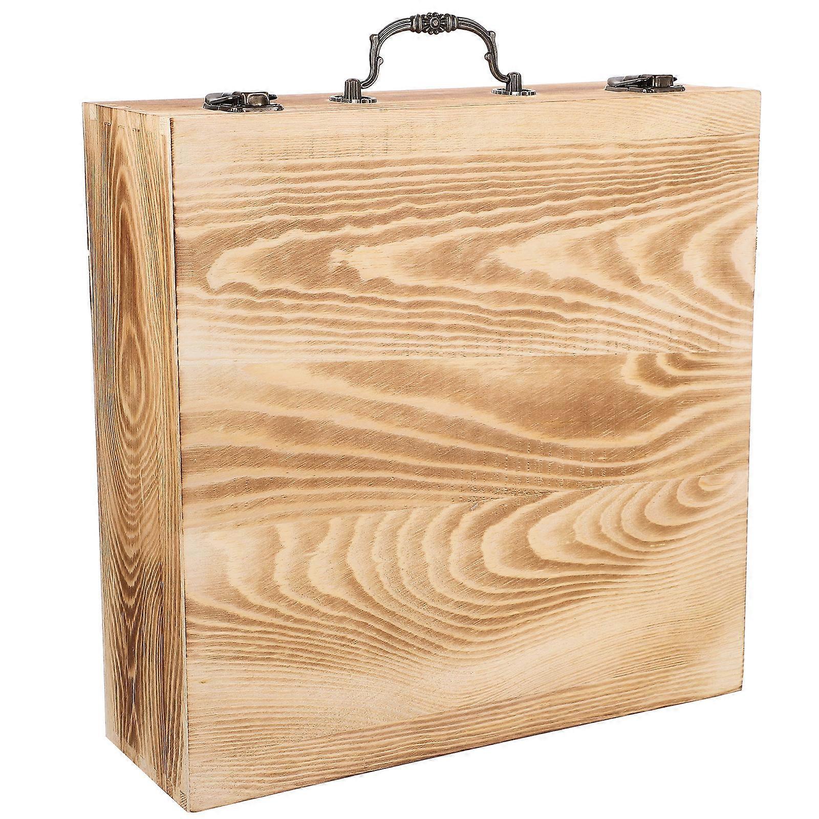 صناديق التخزين مع أغطية صندوق خشبي الرجعية صندوق الحاضر للنساء عيد ميلاد 31.00X30.00X10.20CM مكافحة الغبار 1 مجموعة