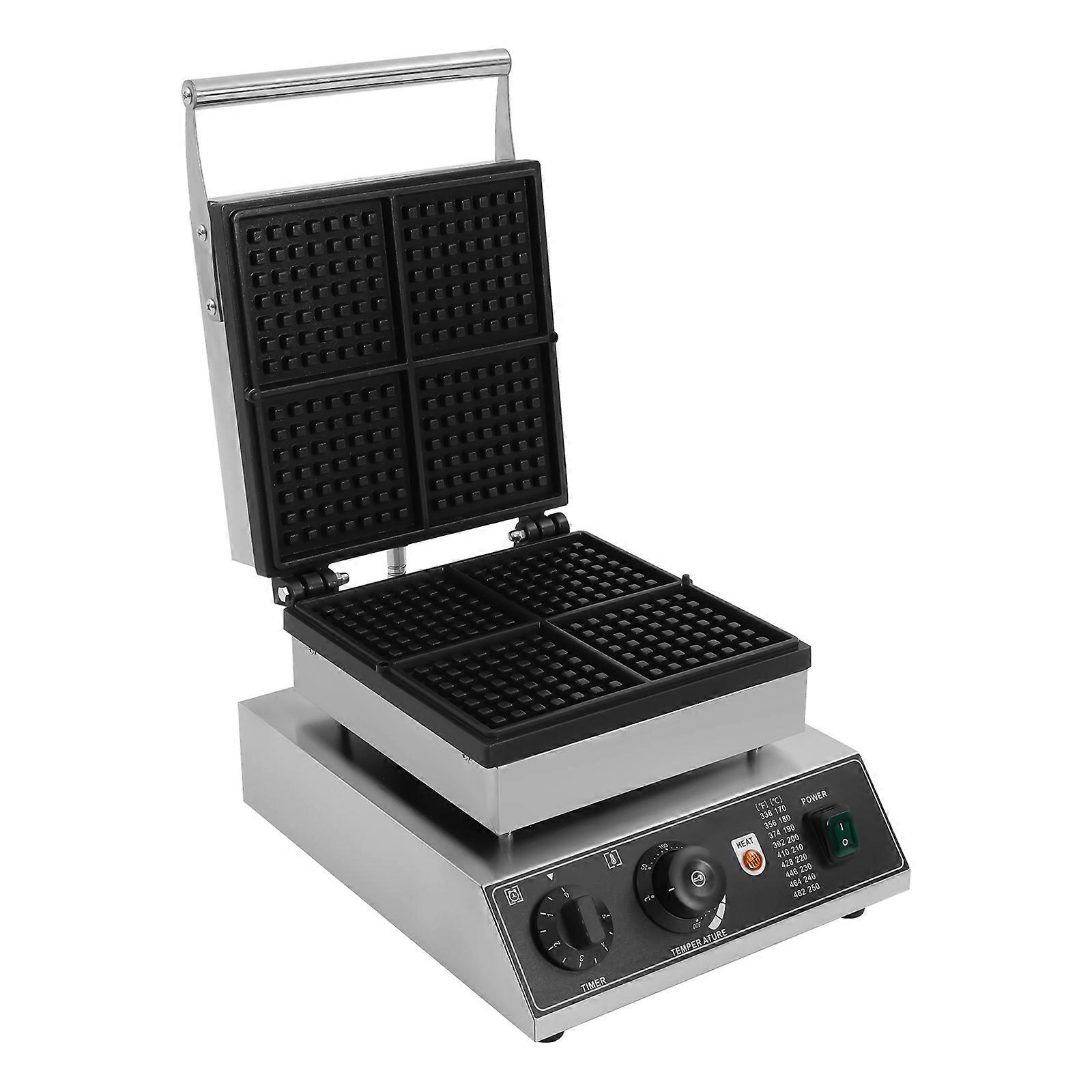 1750W Electric Commercial Waffle Maker Machine