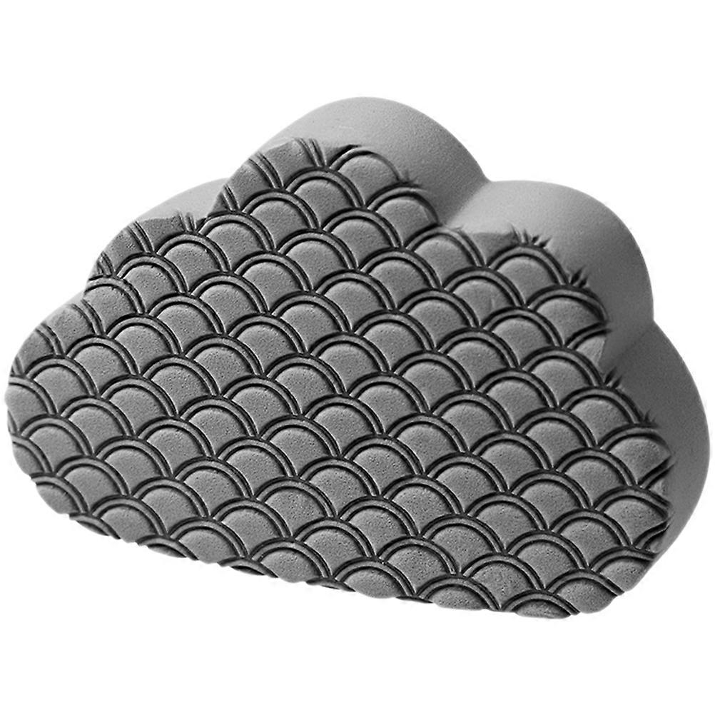 Reusable Dish Scrubber Cloud Shaped Glass Squeegee Silicone Water Wiper Bathroom Mirror Cleaning Tool Grey 9.5X6.2X2CM Water Absorption 1Set