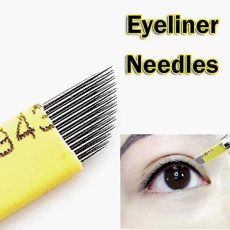 100pcs Microblading Needles 23pin Double Row Shading Blades Tattoo Needles Fog Brow Needle Eyeliner Needles