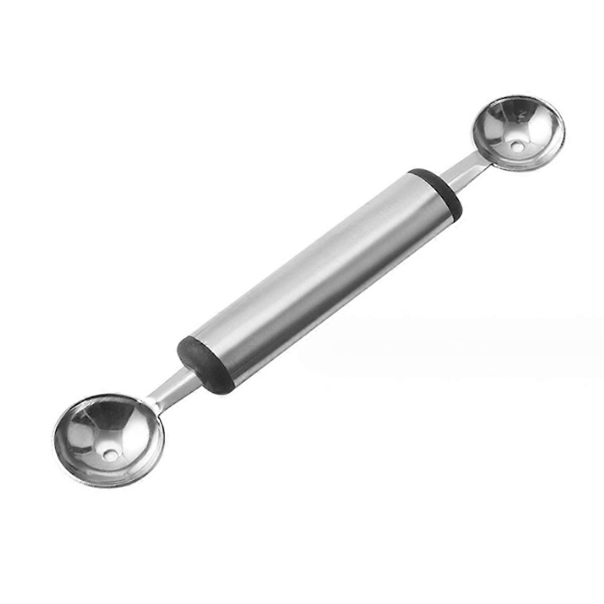 Rustproof Stainless Steel Double-Sided Melon Scoop