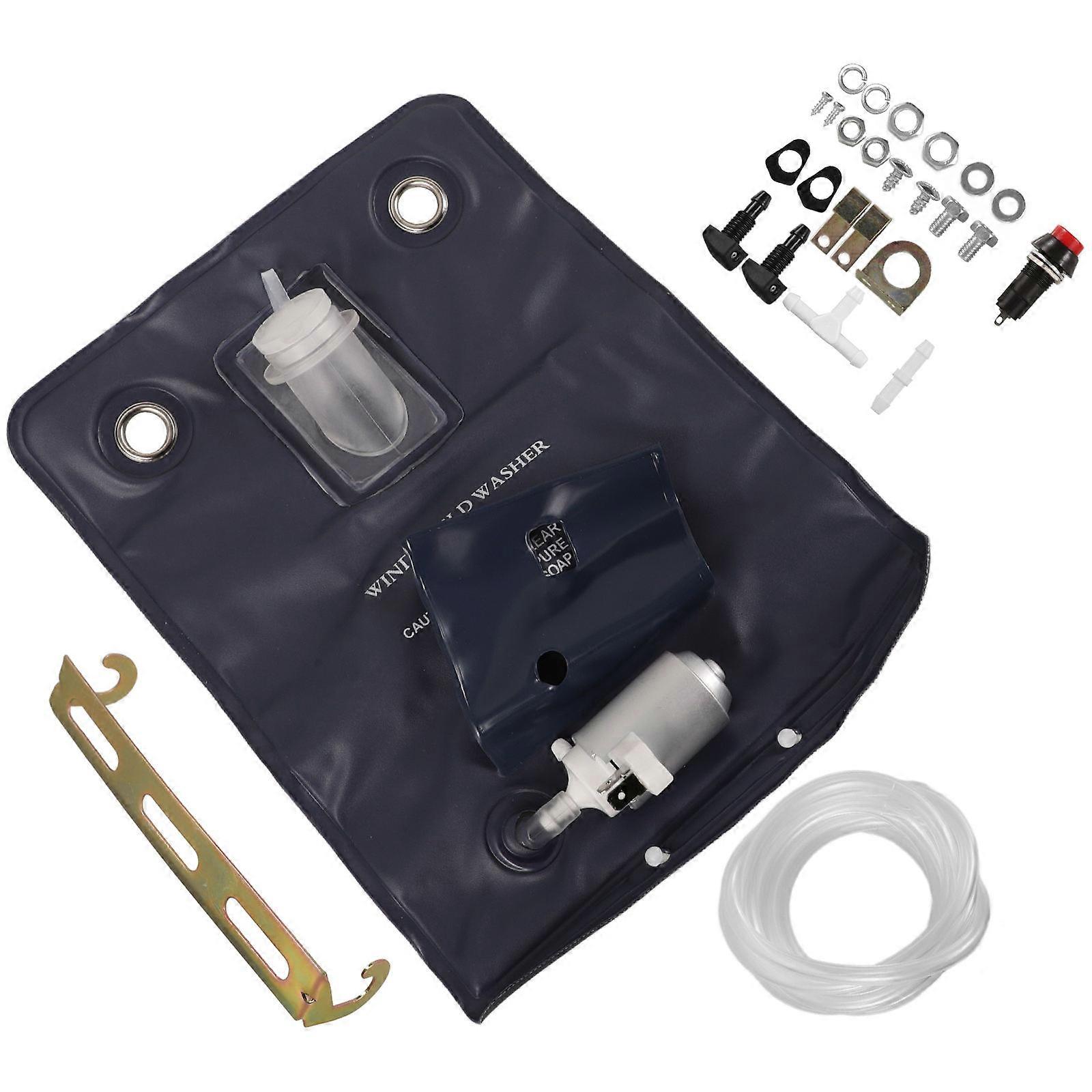 Rubber Universal Windscreen Wiper Hose Windshield Washer Hose Kit For Vehicle Owners Window Cleaning 1Set