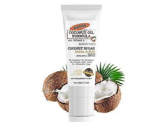 مقشر الوجه بزيت جوز الهند وسكر جوز الهند مقشر لطيف مع البابونج | إزالة الأوساخ والجلد الميت وتهدئة للحصول على بشرة أكثر إشراقا