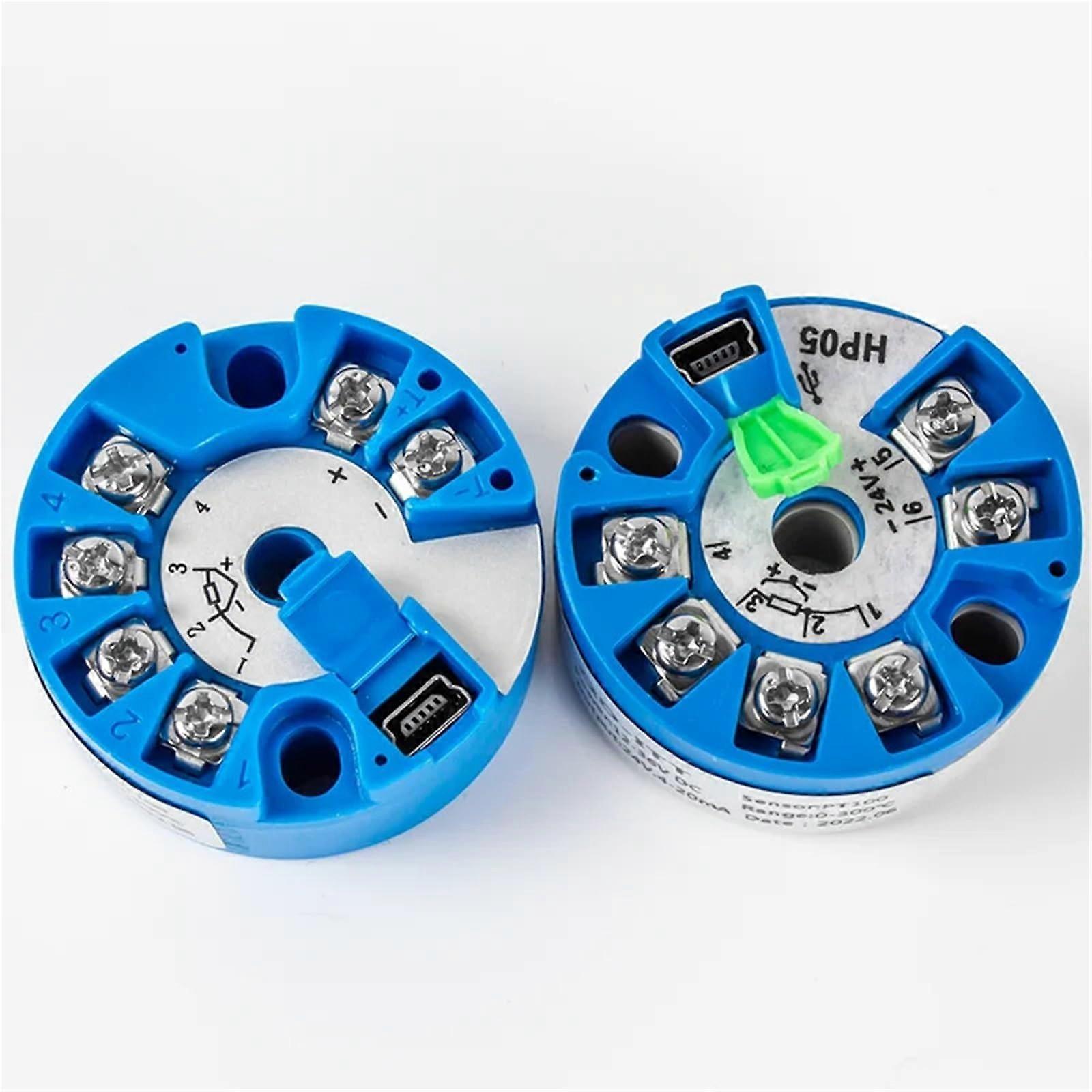 Temperature Transmitter For PT100 Sensor 0-200C 0-100C 4-20 mA 0-10 V 0-5 V K-Type Signal Converter