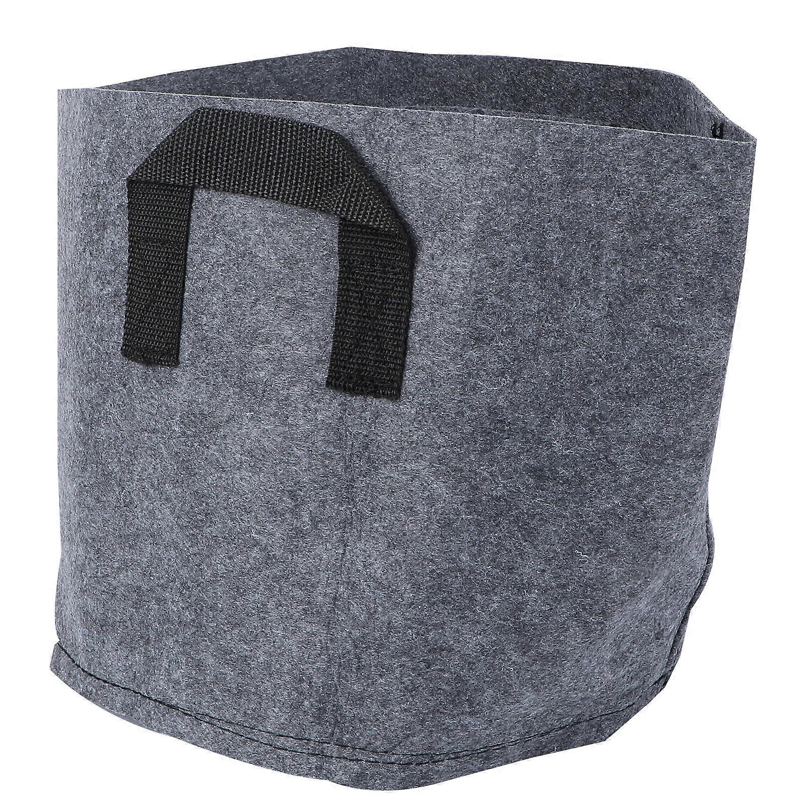 Non-Woven Tree Planting Bag Planting Sack Outdoor Use Grey 10.61X10.61X9.82in 1Set