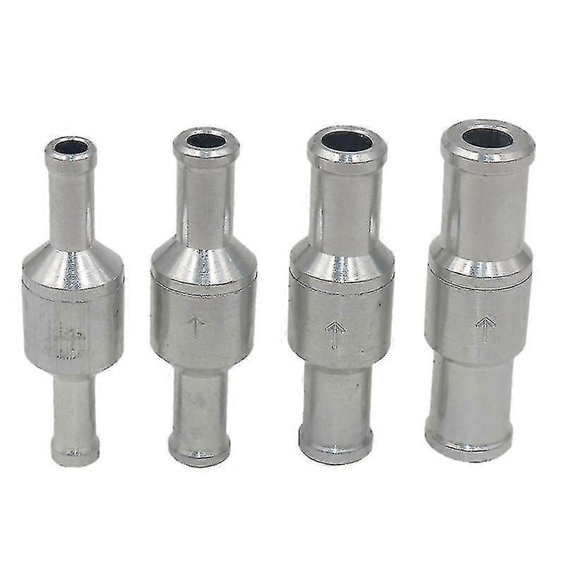 Inline check valve, set of 4, for fluid control in pipelines