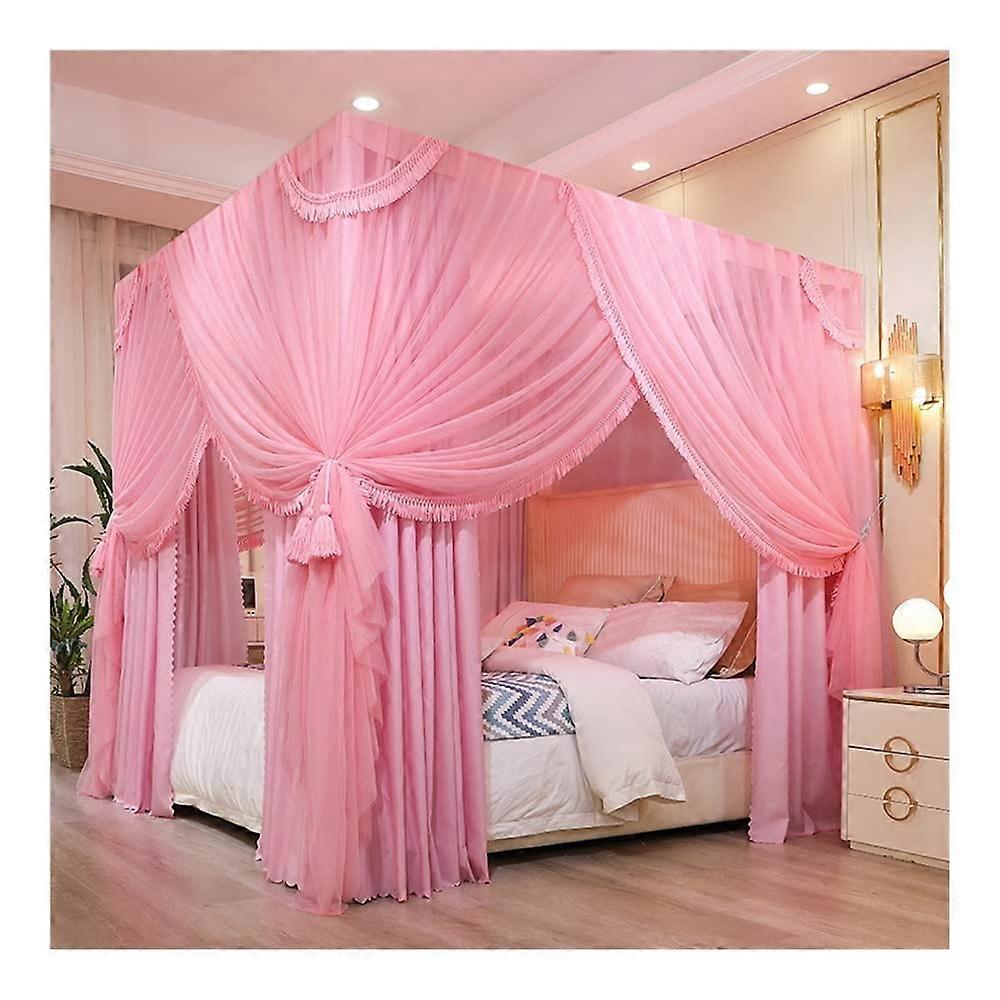 Mosquito Net For 1.5m Bed, Girls Bedroom Canopy, With Bracket, Princess Windbed Curtain, Size 1.5x2x2m, Color Style 3