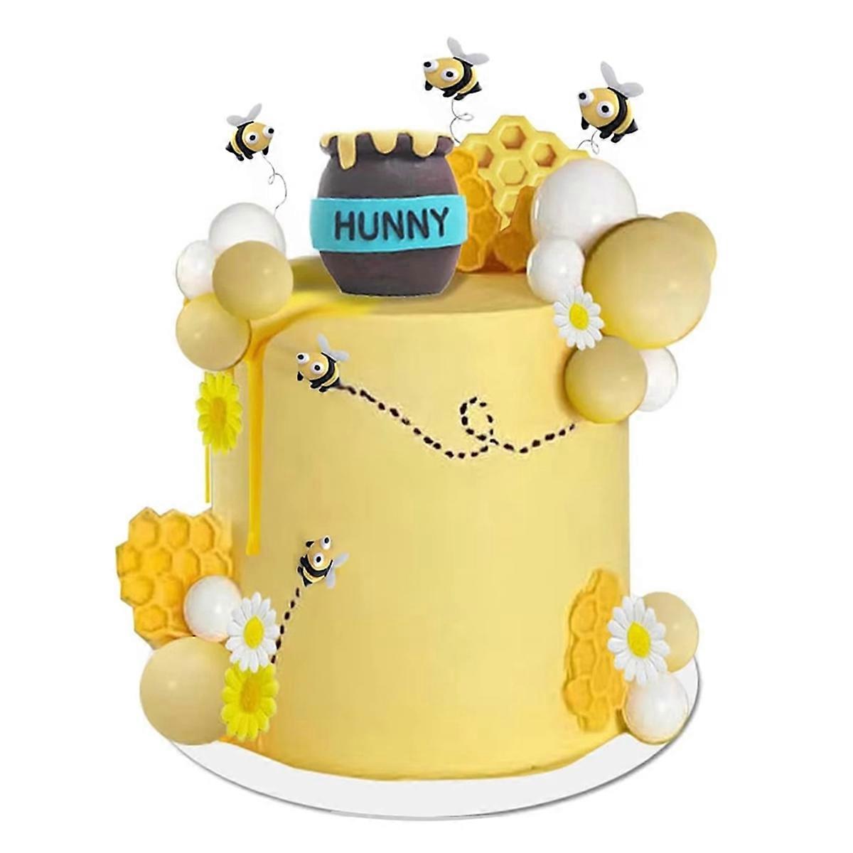 Honey Jar Cake Topper Honeycomb Cake Topper