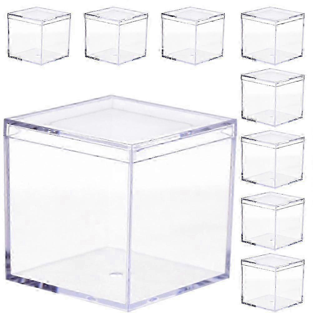 9pcs Mini Square Candy Box Sample Box Multifunctional Storage Box for Candy