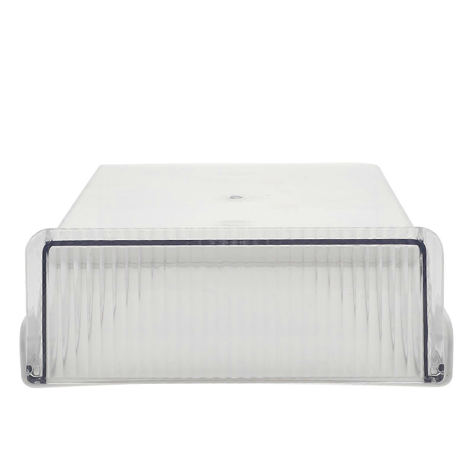 Under Desk Organizer   Self Adhesive Transparent Storage Box for Office & Home, Hidden Drawer for Pens & Documents, Easy Installation