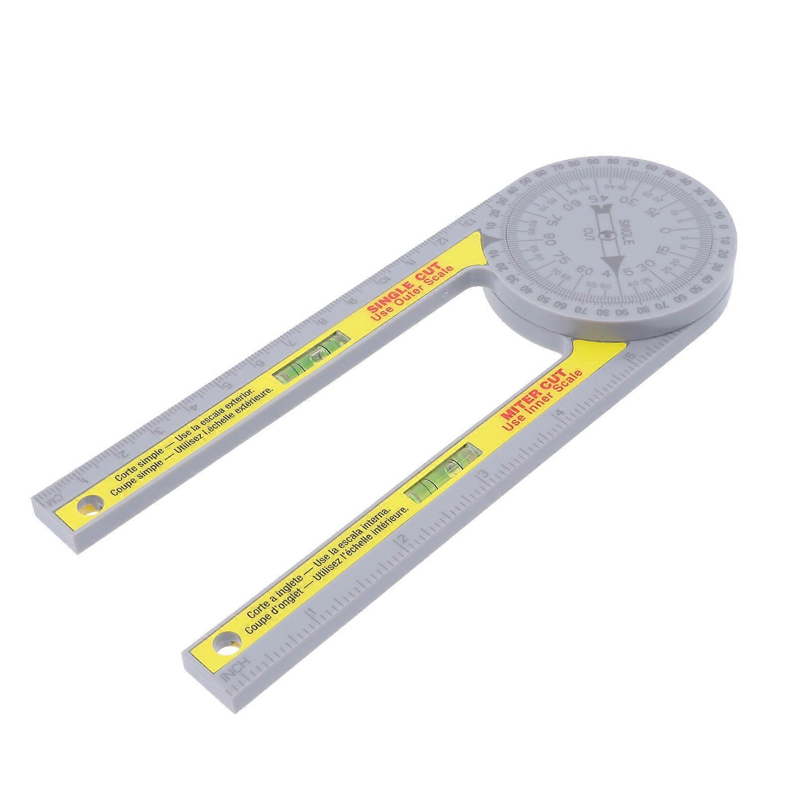 Miter Scale Transfer Angle Angle Ruler Construction Work Plastic 30.5X6.3cm Angle Measurement 1Set