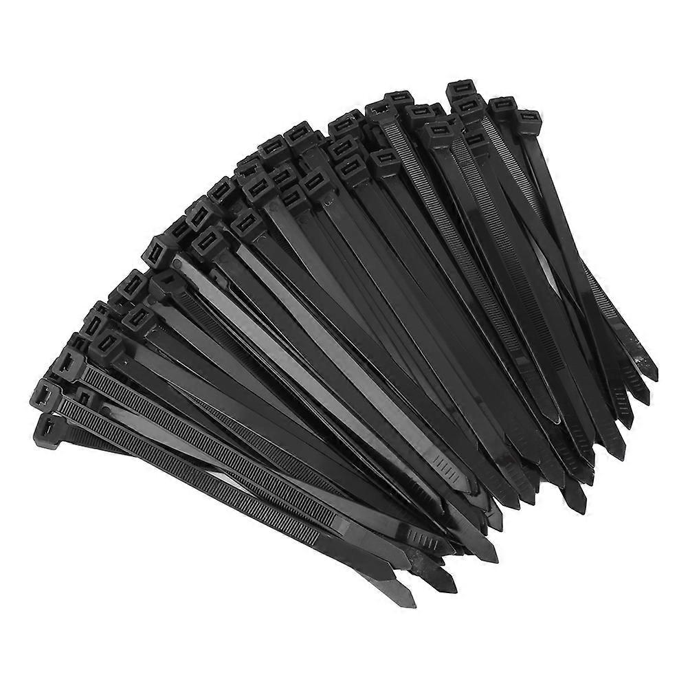 100pcs/lot Self Locking Nylon Cable Tie Wire Wrap Strap Black