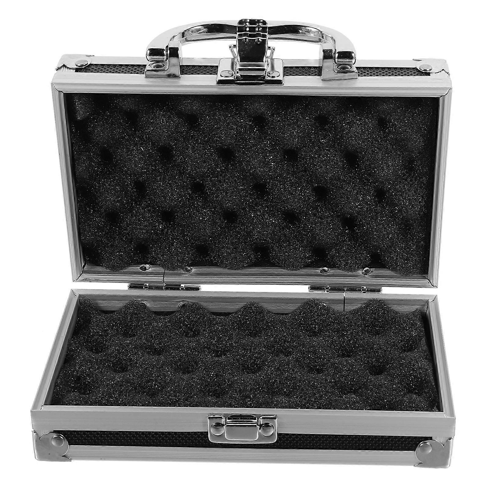 Small Tool Box Travel Tool Box Portable Tool Box Metal Pedicure Tool Storage For Small Items Tools Toys 1Set