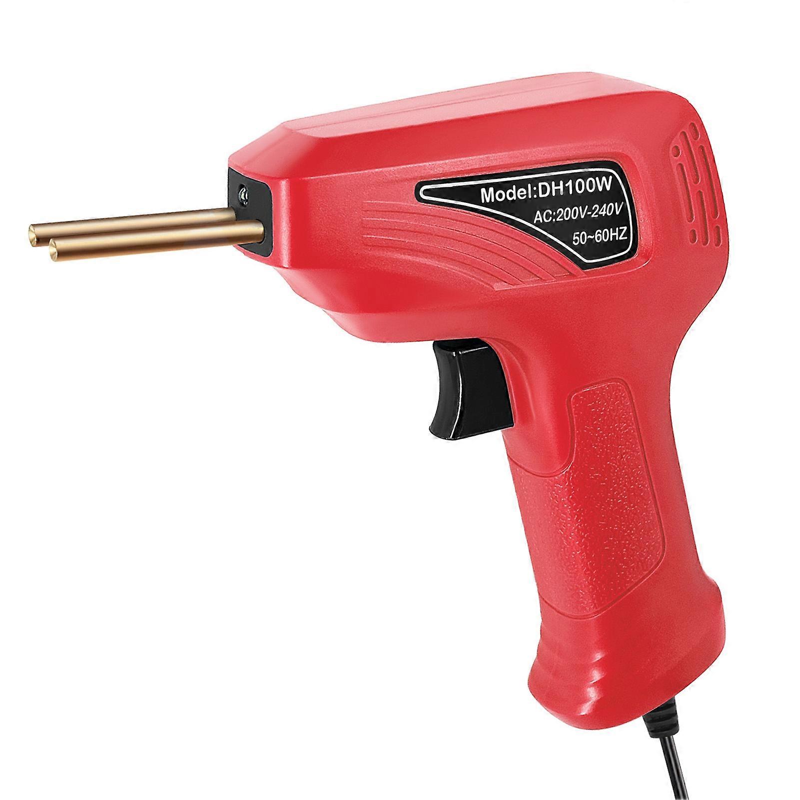 Portable Handheld Plastics Welding Machine Panel Crack Repairs Kit Thermal Cutting Hot Stapler Plastics Repairing Tool Set with LED Light