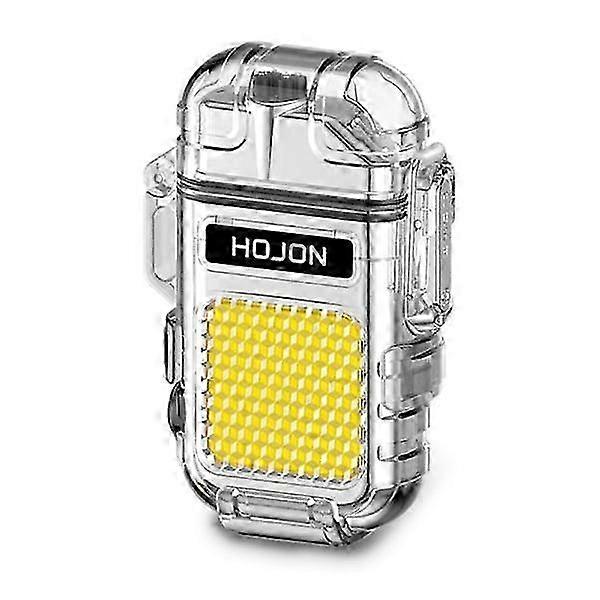 Transparent Waterproof Plasma Dual ARC Light Electric Flashlight