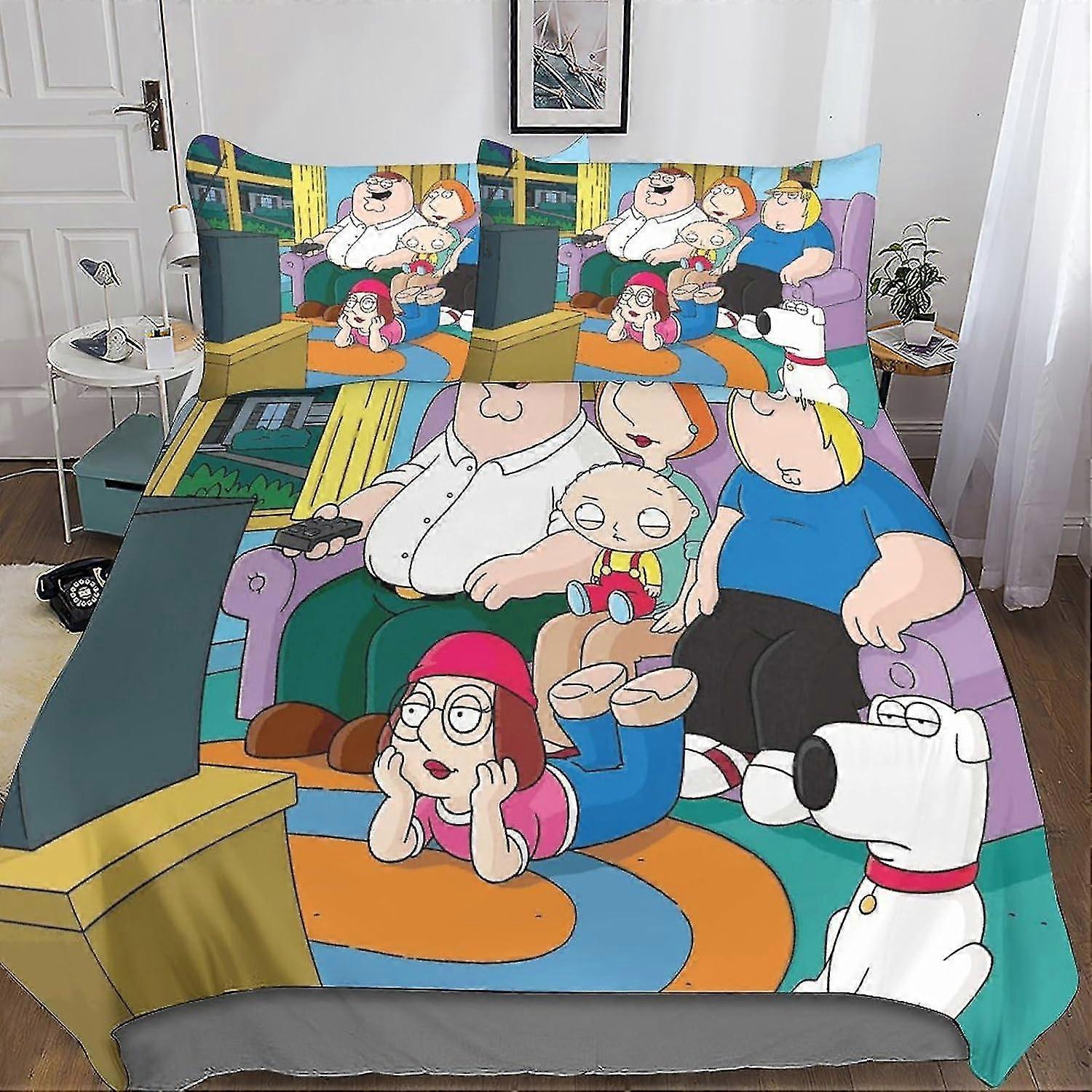 Funny Anime Duvet Cover Set, 3D Soft Microfiber Bedding Set with Pillowcases for Adults and Kids, 3 Pieces