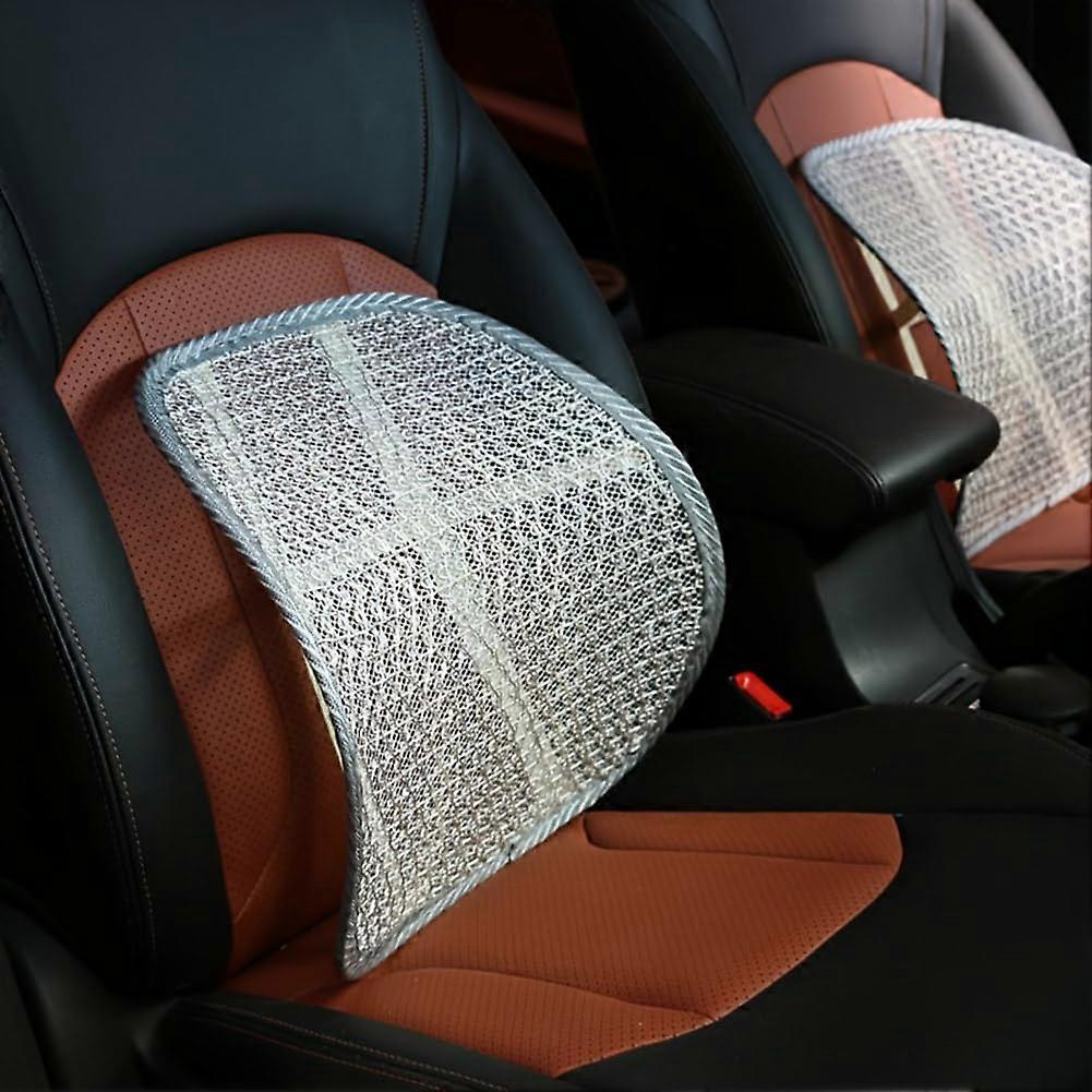 Car Back Support for DS Models DS3, DS4, DS5, DS5LS, DS6, DS7, DS9 - Beige Mesh Lumbar Support, Ergonomic Design