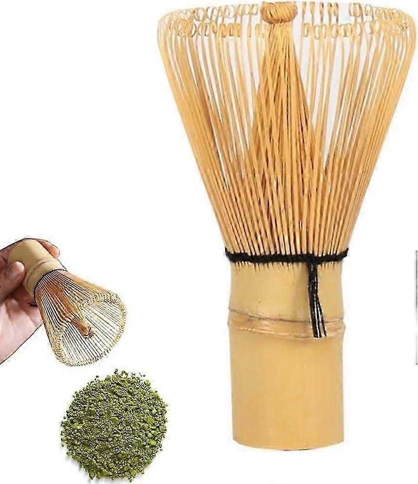 Παραδοσιακό Chasen Natural Bamboo Whisk από 100 Matcha Sticks, πράσινο τσάι