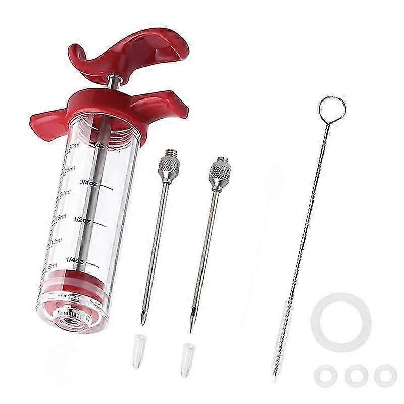 30ml Meat Marinade Syringe with 2 Needles - BBQ Cooking Tool