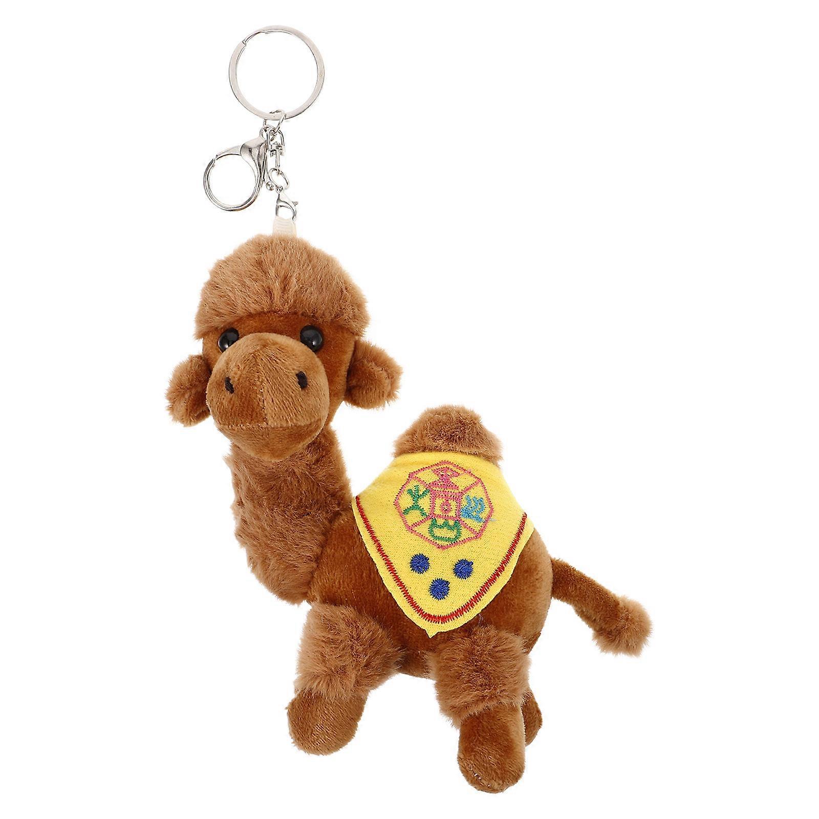 Plush Camel Keychain   Adorable Stuffed Animal Pendant for Purses, Backpacks & Car Keys with Intricate Craftsmanship and Playful Style
