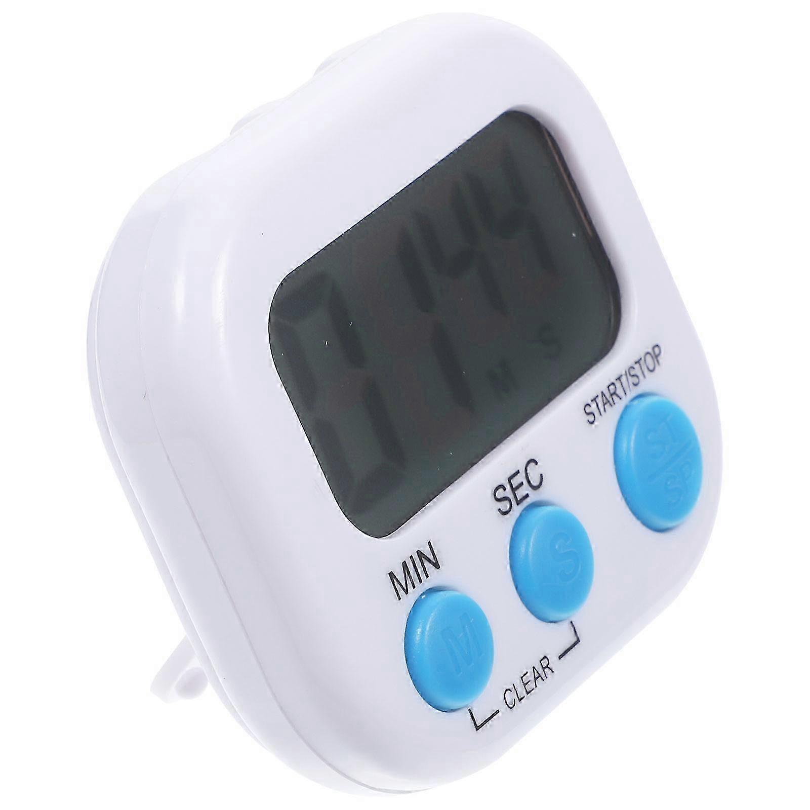 Small Kitchen Digital Timer Small Baking Timer Electric Cooking Timer Multifunctional Timer7X6.2cmWhite SZRH A-X