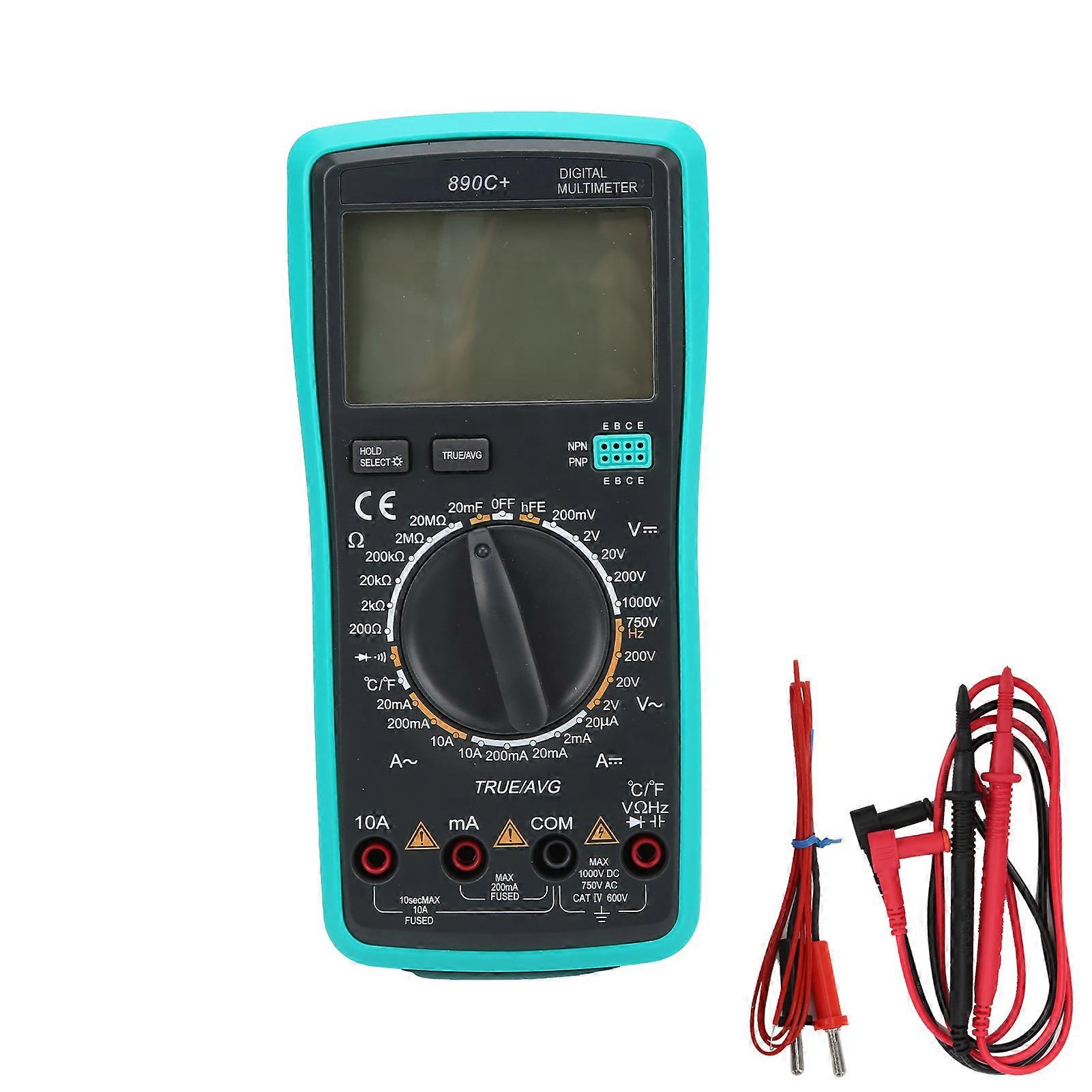 890C+ Digital Multimeter with Temperature AntiBurn Automatic Protection Voltage Current Meter